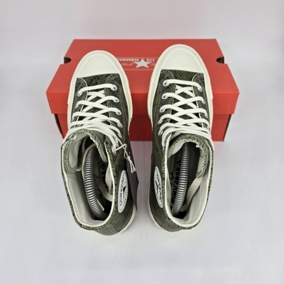 New Converse Chuck 70 Snakeskin Print Light Field Surplus Women's Shoes Size 8.5 - Picture 5 of 8